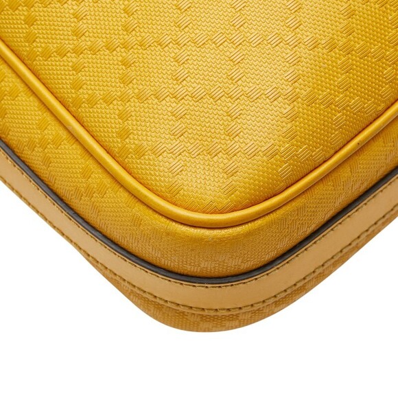 Gucci Diamante Business Bag Shoulder Yellow Leather - Picture 4 of 9